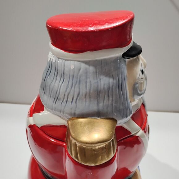 Vintage Gibson Housewares Nutcracker Christmas Cookie Jar Holiday 10" - Picture 8 of 11